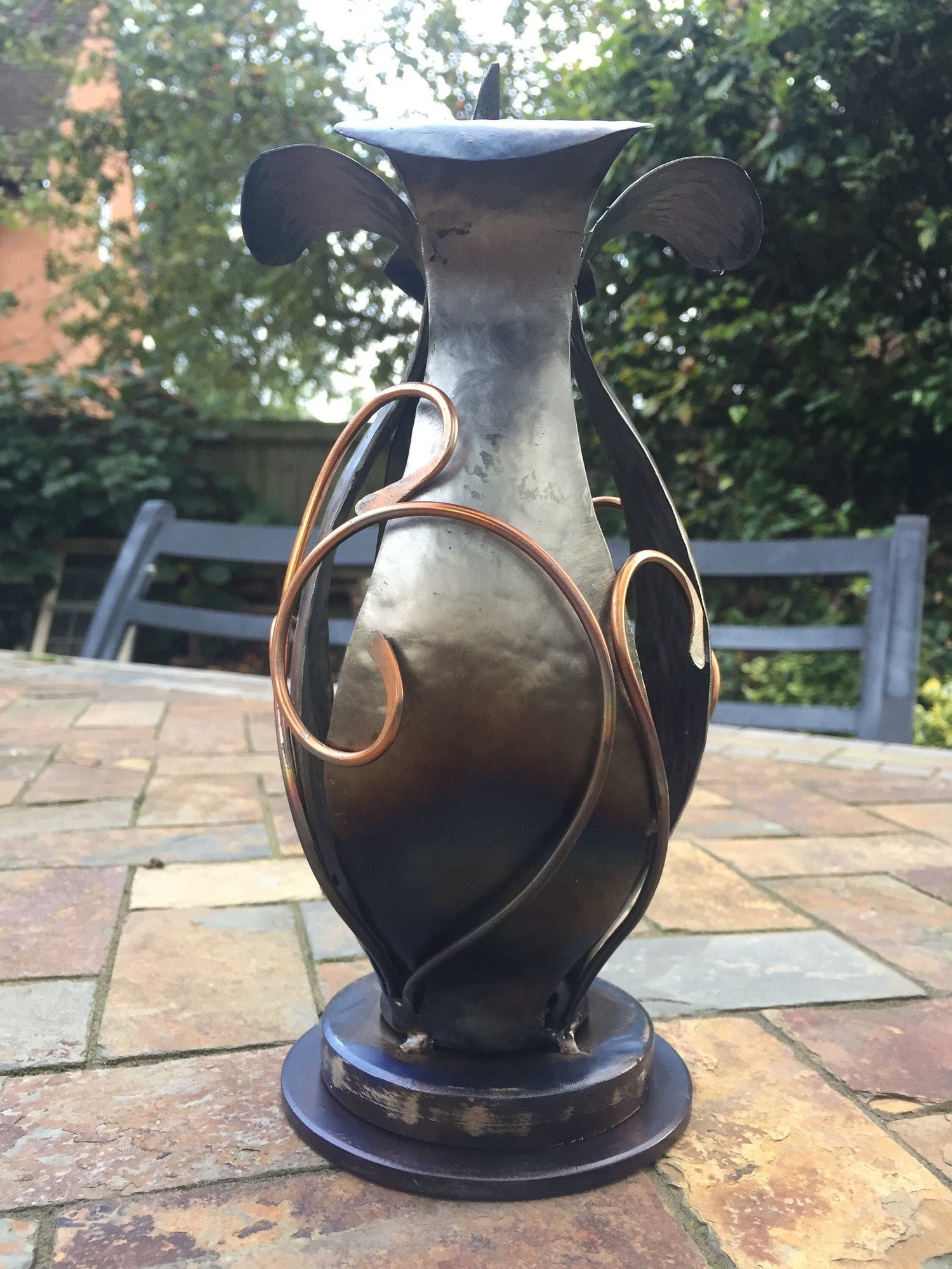 Iron and Copper Vases and Accessories